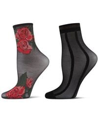 Memoi - Assorted 2-Pack Ankle Socks - Lyst