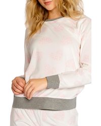 Pj Salvage - Live Grate Relaxed Fit Velour Pajama Sweatshirt - Lyst