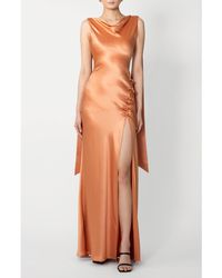 SAU LEE - Priscilla Satin Gown - Lyst