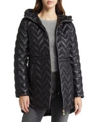Via Spiga - Zigzag Quilt Puffer Jacket - Lyst