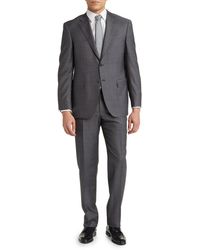Canali - Siena Classic Fit Solid Wool Suit - Lyst