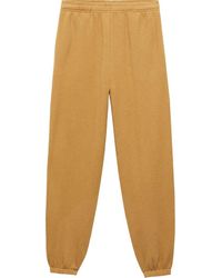 Mango - Stretch Cotton Fleece Joggers - Lyst