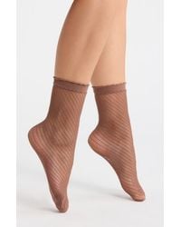 Nordstrom - Openwork Anklet Socks - Lyst