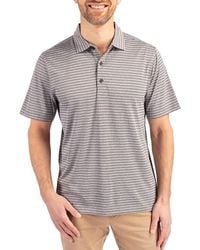 Cutter & Buck - Forge Heather Stripe Recycled Blend Polo - Lyst
