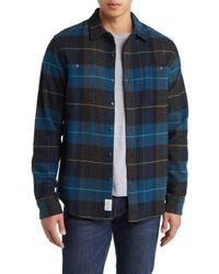 Schott Nyc - Two-Pocket Long Sleeve Flannel Button-Up Shirt - Lyst
