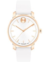 Movado - Bold Access Leather Strap Watch, 34Mm - Lyst