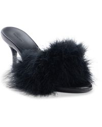 Balenciaga - Boudoir Feather Slide Sandal - Lyst
