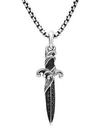 David Yurman - Waves Dagger Amulet With Diamonds - Lyst