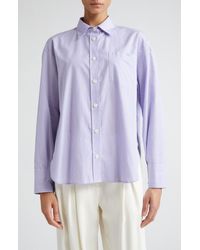 Maria McManus - Oversize Organic Cotton Button-up Shirt - Lyst