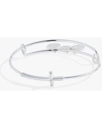 ALEX AND ANI - Cross Inline Bangle - Lyst