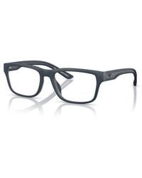 Emporio Armani - 54Mm Rectangle Optical Glasses - Lyst
