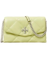 Tory Burch - Kira Diamond Quilted Leather Wallet On A Chain - Lyst