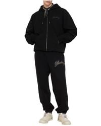 Burberry - Check Cursive Logo Cotton Jogging Pants - Lyst