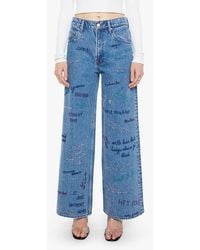 Mother - The Mid Rise Double Dip Nerdy Flare Jeans - Lyst