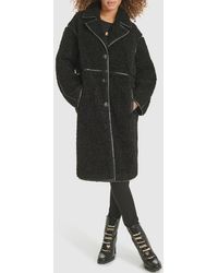 Karl Lagerfeld - Faux Shearling Coat - Lyst