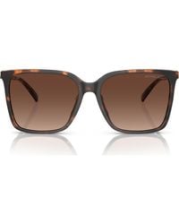 Michael Kors - Canberra 56Mm Polarized Square Sunglasses - Lyst