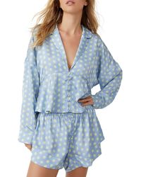 Free People - Beauty Sleep Short Pajamas - Lyst