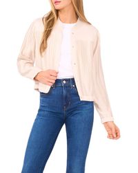 Halogen® - Pleated Bomber Jacket - Lyst