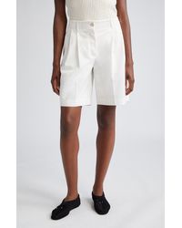 Totême - Relaxed Organic Cotton Twill Shorts - Lyst