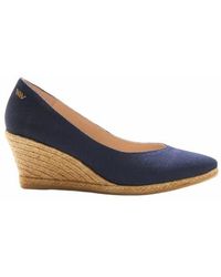 VISCATA - Roses Canvas V Cut Espadrille Wedges - Lyst