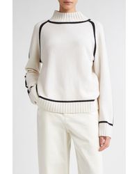 Max Mara - Pescara Merino Wool & Cashmere Mock Neck Sweater - Lyst