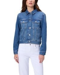PAIGE - Mari Denim Trucker Jacket - Lyst