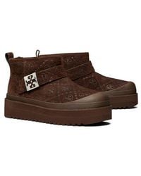 Tory Burch - Mellow Genuine Shearling Lined Platform Boot - Lyst
