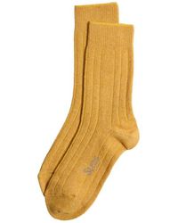 Stems - Luxe Merino Wool & Cashmere Blend Crew Socks - Lyst