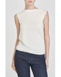 Wayf - Celeste Drape Back Top - Lyst