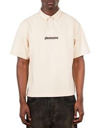 Pleasures - Cable Short Sleeve Polo - Lyst
