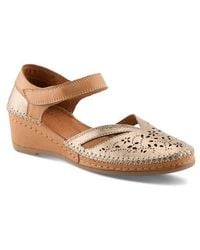 Spring Step - Ezlyn Ankle Strap Wedge Pump - Lyst
