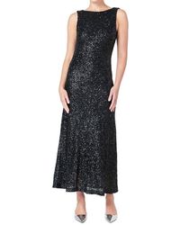 Endless Rose - Open Back Sequin Maxi Dress - Lyst