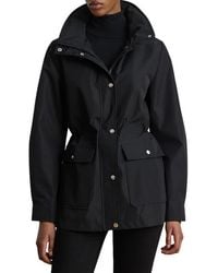 Ralph Lauren - Hooded Contrast Trim Windbreaker Jacket - Lyst