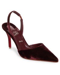 Christian Louboutin - Apostropha Pointed Toe Slingback Pump - Lyst