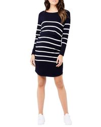Ripe Maternity - Valerie Stripe Long Sleeve Tunic Maternity Sweater Dress - Lyst