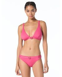 MICHAEL Michael Kors - Bubble Logo Bra Swim Top - Lyst