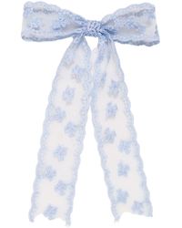 petit moments - Scalloped Lace Hair Bow - Lyst