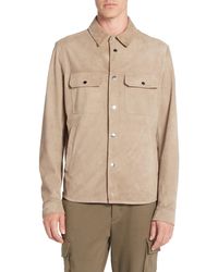 Moncler - Corborant Suede Shacket - Lyst