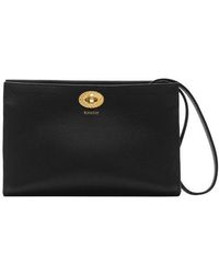Burberry - Cotswolds Leather Wristlet Pouchette - Lyst