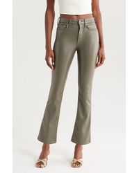 Mother - The Insider Flood Faux Leather Pants - Lyst