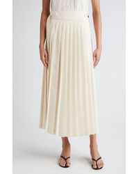 Rohe - Pleated Wool Blend Wrap Skirt - Lyst