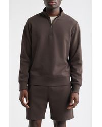Zella - Vital Fleece Quarter Zip Pullover - Lyst
