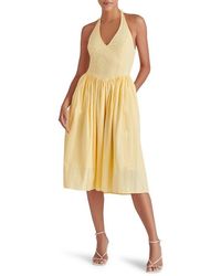 Steve Madden - Ressi Eyelet Embroidered Cotton Halter Dress - Lyst