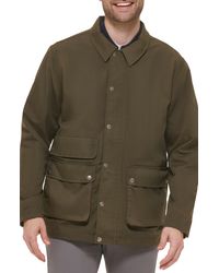 Cole Haan - Waxed Cotton Rain Shirt Jacket - Lyst