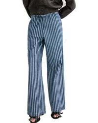 Mango - Drawstring Straight Leg Pants - Lyst