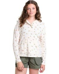 Toad & Co. - Foothill Pointelle Long Sleeve Hoodie - Lyst