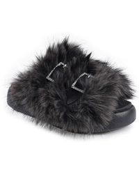 Zigi - Fire Faux Fur Platform Sandal - Lyst