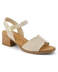 TOMS - Eloise Heeled Open Toe Sandal - Lyst