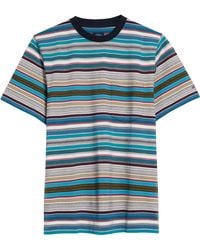 Noah - Stripe Cotton Pocket T-shirt - Lyst
