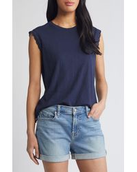 Caslon - Caslon(r) Embellished Lace Detail Sleeveless Top - Lyst